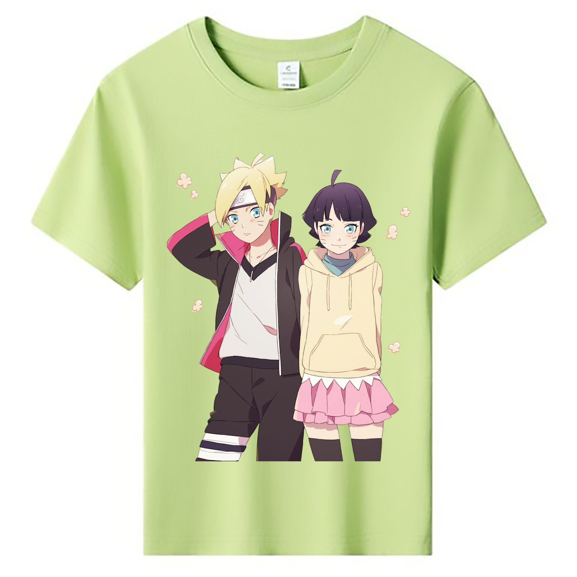（画像用） NARUTO -ナルト- うずまき ボルト Uzumaki Boruto 綿100％キッズTシャツ（フロントプリント）